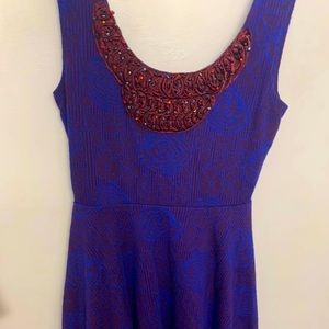 FREE PEOPLE Purple burgundy dress